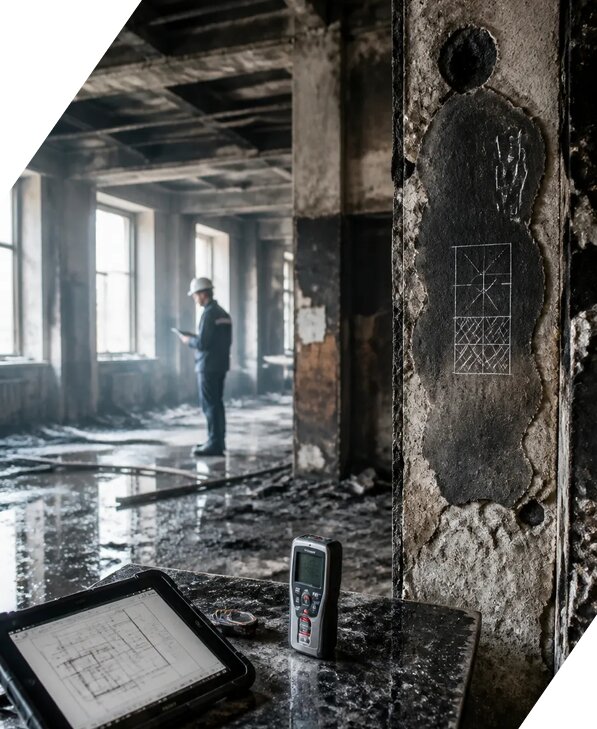 Обследование зданий после пожара в Боре от 15585 р. | ЭкспертизаРоссия